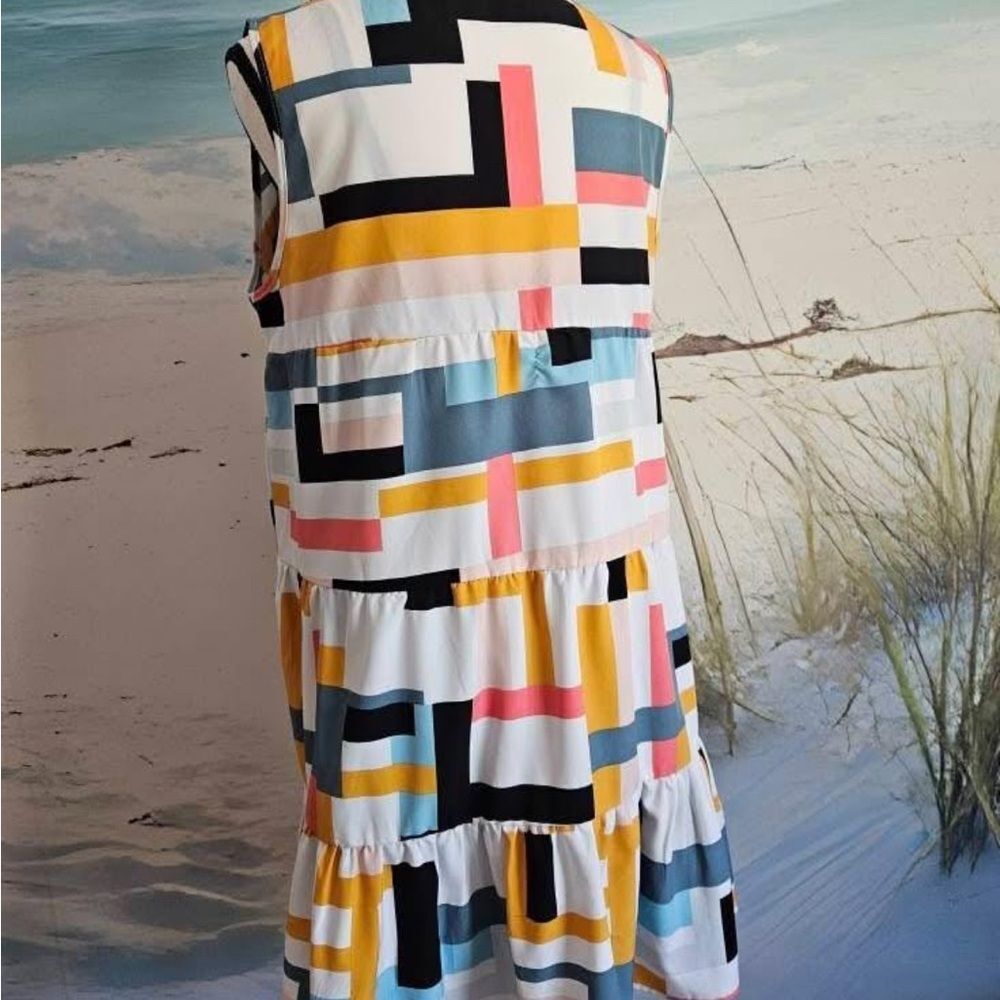 Emery Rose Geometric Dress L - Picture 8 of 11